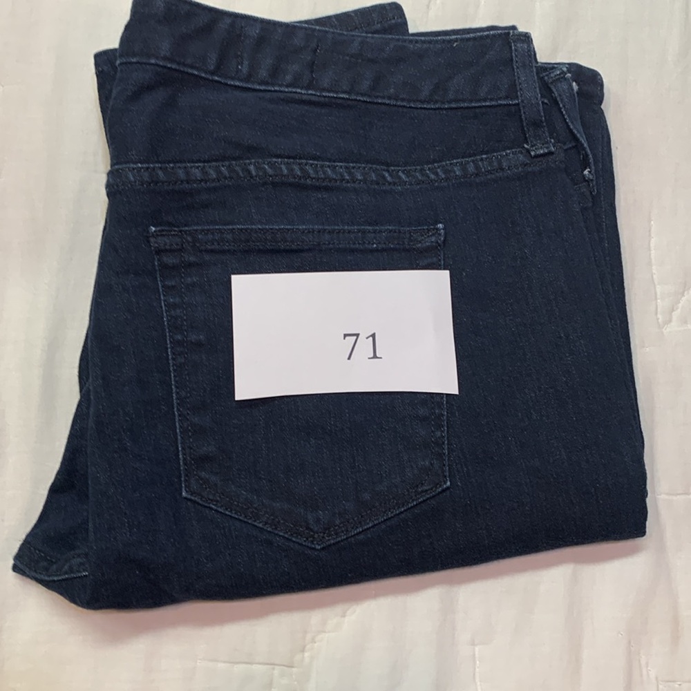 Gap 1969 Dark Wash Mid-Rise Stretch Denim Jeans | Straight Skinny Fit 31R - Picture 7 of 7